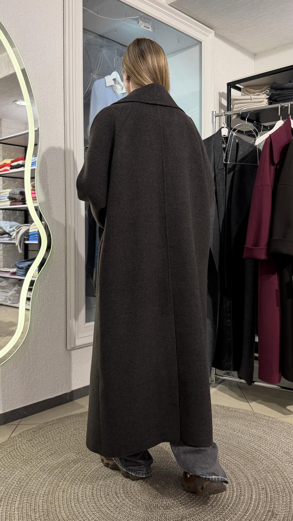 Пальто мод. Стиль Ricco Мокка, Oversize
